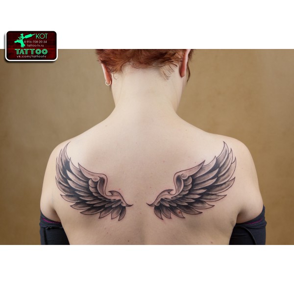 Тату Крылья