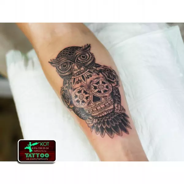 Тату Сова - Owl Tattoo