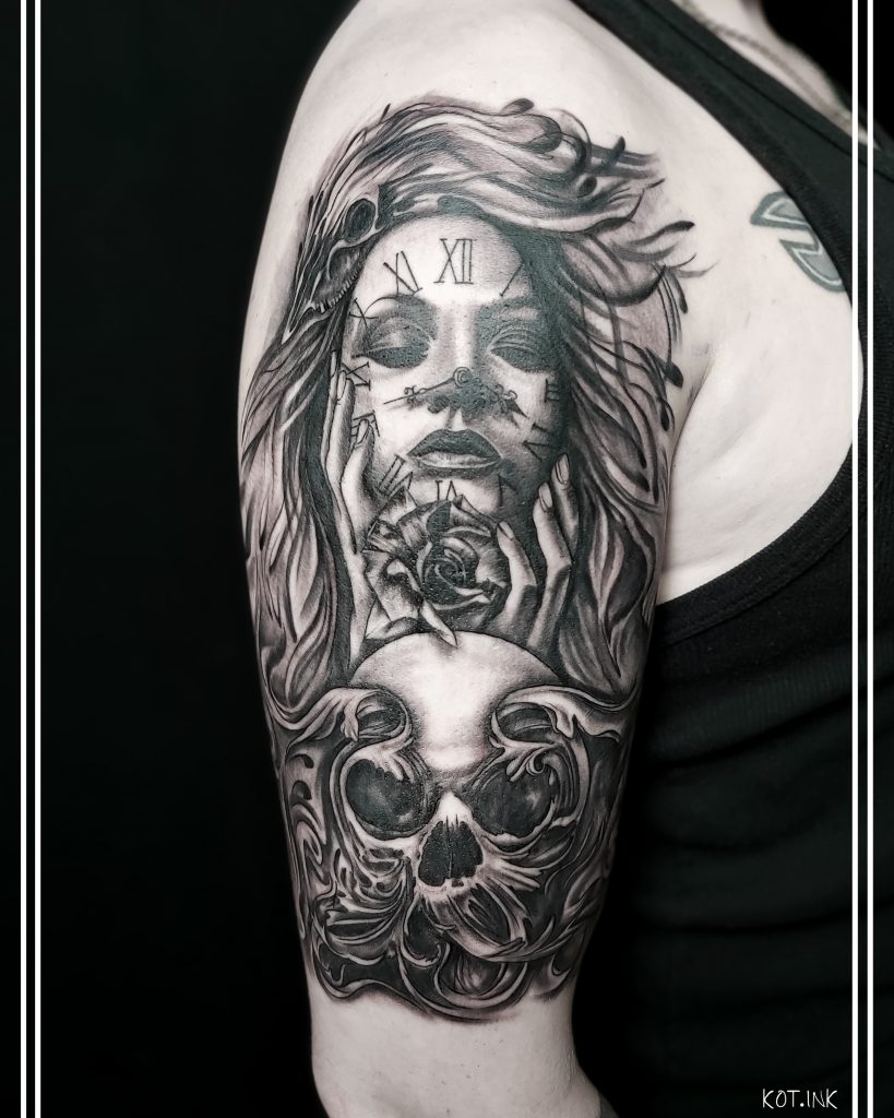 Тату в стиле чикано в Солнечногорске