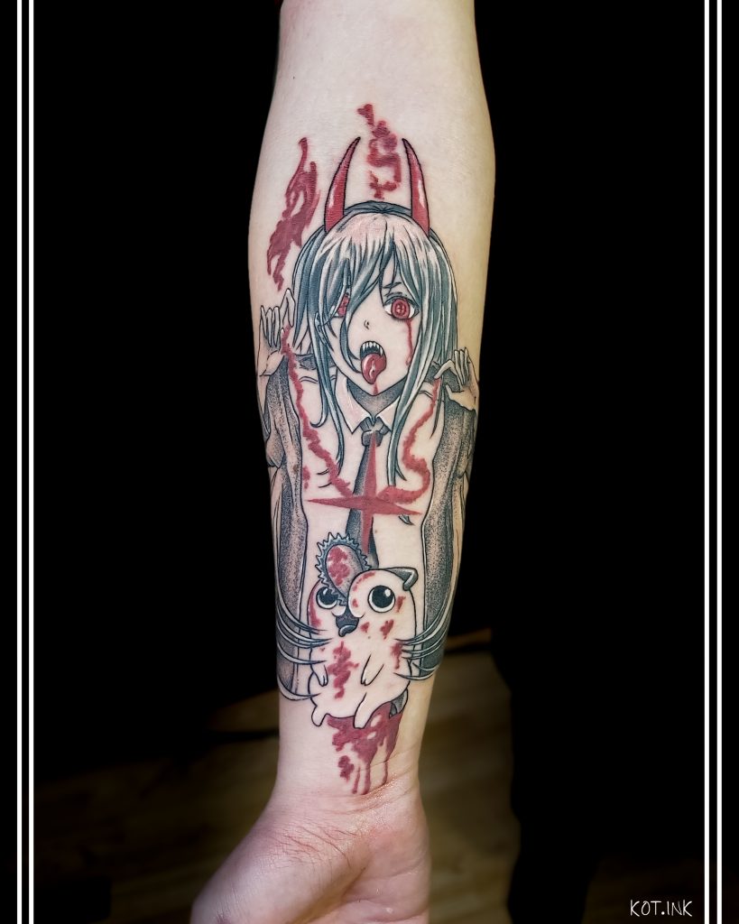 Аниме тату • 2 • KOT.INK - Tattoo Татуировка в Солнечногорске +7 (991) 938-28-22 Тату в стиле Аниме сделать в Солнечногорске