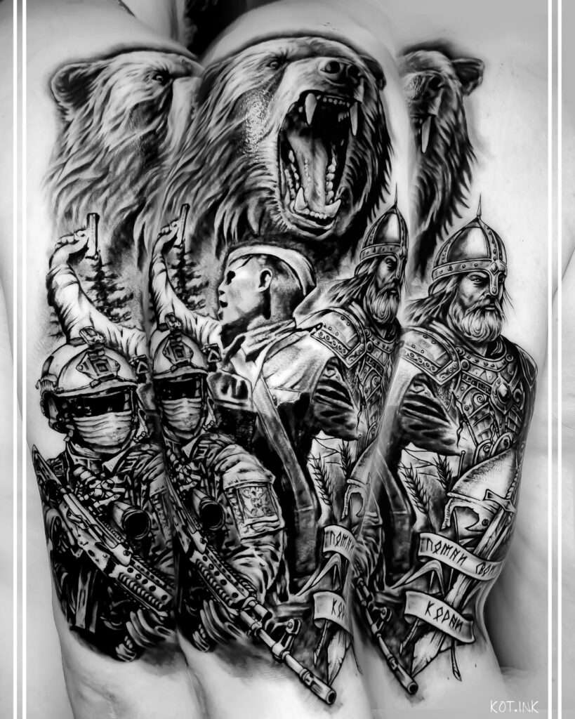 Тату Воина • 2 • KOT.INK - Tattoo Татуировка в Солнечногорске +7 (991) 938-28-22 Тату Воина Солнечногорск